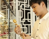Đấng mày râu săn hồng đúc bằng 50 chỉ vàng tặng quà 8/3