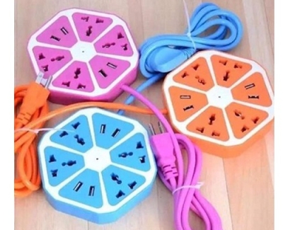 Ổ CẮM ĐIỆN TRÁI CAM 2 CỔNG USB